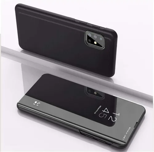 Vista 3 de LEMAXELERS Funda compatible con Galaxy S22 Ultra con diseño de espejo transparente, estilo libro, carcasa protectora ultradelgada con función atril