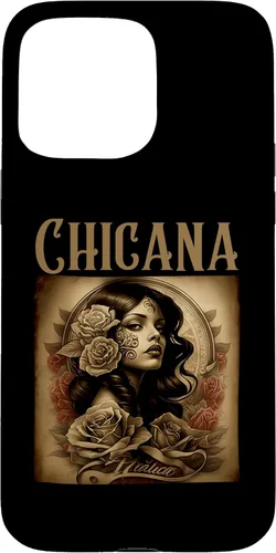 Vista 28 de iPhone 16 Chicana Style Tattoos Clothes Women Mexican American Latina Case