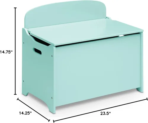 Vista 10 de Delta Children MySize Deluxe - Caja de juguetes, color menta