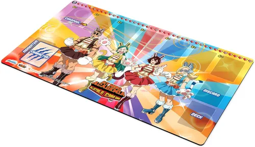 Vista 5 de Jasco My Hero Academia - Juego de cartas coleccionables de la serie 3 Wild Wild Pussycats Tapete de juego de goma de 18 x 24 pulgadas A partir