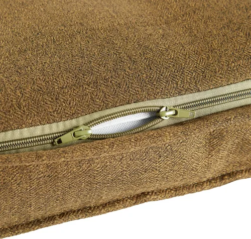 Vista 5 de Happy Hounds Milo - Cama cuadrada copetuda para perro, musgo, mediano (32 x 32 pulgadas)
