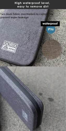 Vista 4 de GORIX Ciclo cartera bolsa bolsa impermeable teléfono móvil caso carretera MTB bicicleta (BKPW (edición global))