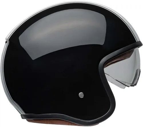 Vista 8 de Casco de motocicleta Bell TX501 Culture (negro brillante Rally/blanco - talla L)