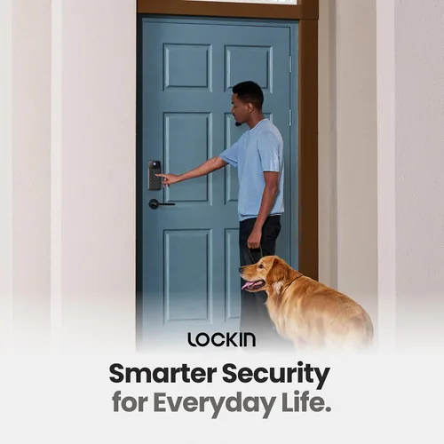 Vista 9 de Lockin Venoris Go – Cerradura inteligente – Cerradura de puerta de entrada sin llave de vena de palma – 5 métodos de desbloqueo, WiFi integrado