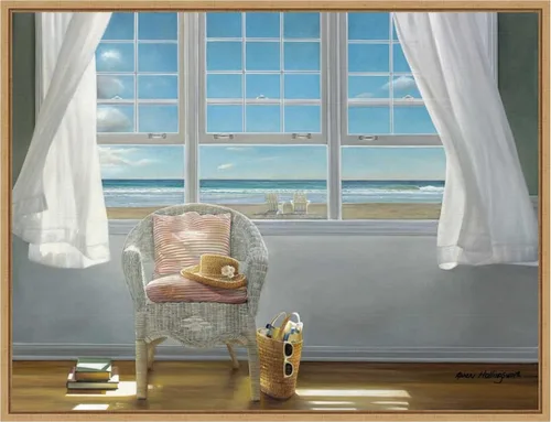Vista 8 de Amanti Art Lienzo enmarcado para pared, 18 x 24 pulgadas, A Moments Peace, de Karen Hollingsworth, lienzo enmarcado para pared, obras de arte