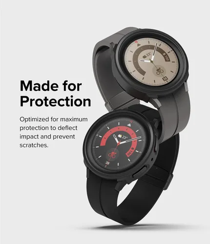 Vista 4 de Ringke Air Sports - Funda compatible con Samsung Galaxy Watch 5 Pro de 1.772 pulgadas, suave, flexible, ligera, delgada, TPU para minimalistas