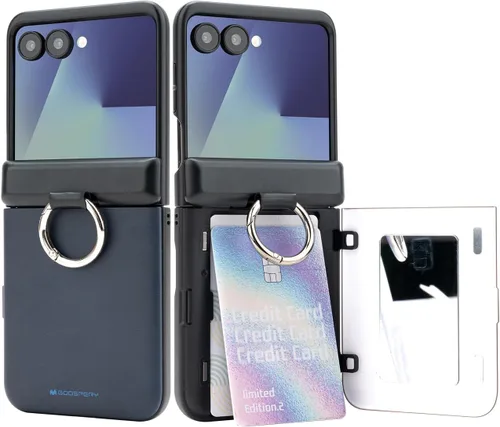 Vista 46 de GOOSPERY Parachoques magnético para puerta compatible con Galaxy Note 10, estuche tipo billetera con tarjetero, cierre automático por iman, funda