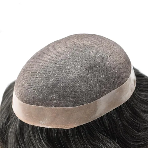 Vista 31 de Toupee - Sistema de cabello para hombre, monofilamento fino duradero, monofilamento europeo de repuesto para hombres, piezas de pelo