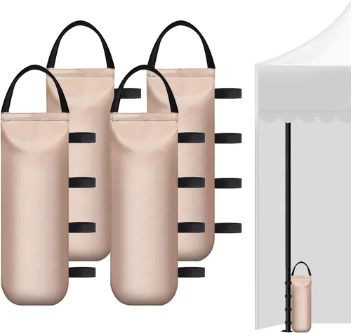 Vista 8 de IALNAI 112 LBS - Bolsas de arena pesadas para tienda de campaña al aire libre, toldo publicitario, toldo a prueba de viento desplegable fijo