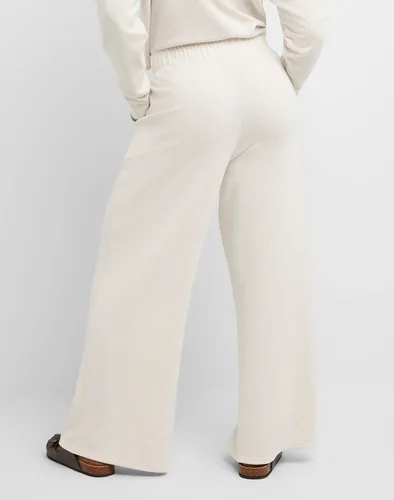 Vista 3 de Hanes Originals Palazzo - Pantalones deportivos de forro polar cepillado para mujer, pantalones de pierna acampanada, 28.5 pulgadas