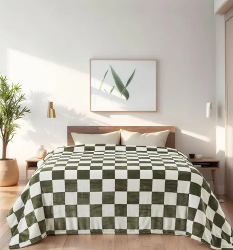 Vista 29 de Manta Snuggle Sac extra mullida, manta de forro polar para viajes, manta para sofá, cama, sofá, manta cálida y suave con patrón a rayas, 50 x 60