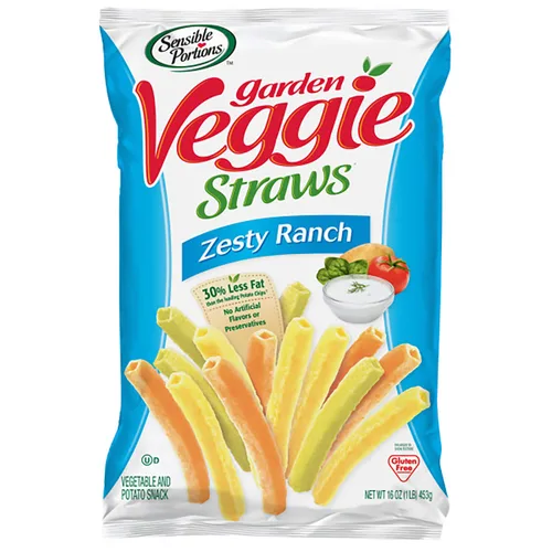 Vista 8 de Sensible Portions Garden Veggie Pajitas, sal marina, 16 onzas (paquete de 6)