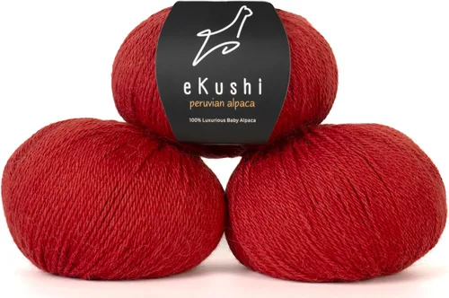 Vista 113 de 100% Hilo de Alpaca Baby para Tejer y Ganchillo - 1 Cono de Hilo Premium DK - Ligero, Hipoalergénico y Térmico Hecho en Perú - Ideal para Proyectos