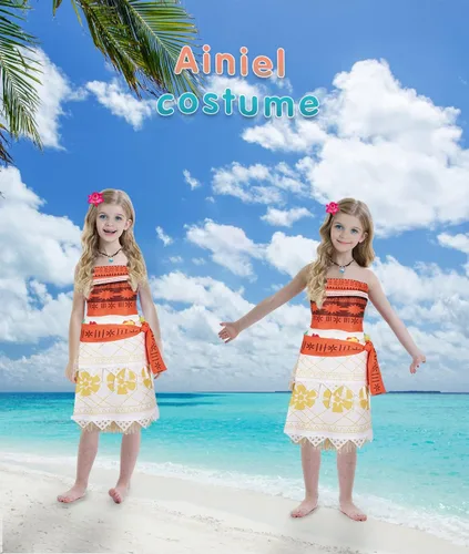 Vista 2 de Ainiel conjunto de disfraz para Cosplay con falda, collar para mujer y niñas