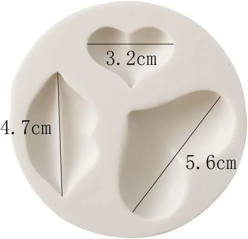 Vista 4 de Moldes de silicona para labios DIY corazón resina epoxi molde de boca de silicona artesanal molde personalizado