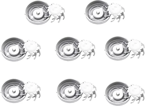 Vista 2 de Cuchilla de repuesto para cabeza de afeitadora de 8 piezas, compatible con maquinillas de afeitar eléctricas Skull Shaver Pitbull