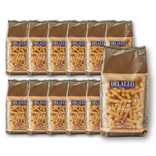 Vista 4 de DeLallo Pasta sin gluten, Fusilli, 12 onzas