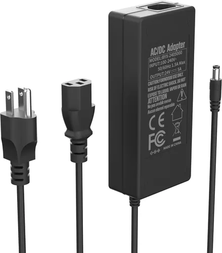 Vista 10 de PAUTIX - Adaptador de fuente de alimentación de 24V CC 24V 2A 48W Transformador de controlador LED de bajo voltaje con enchufe US de 5.5 x 2.1mm