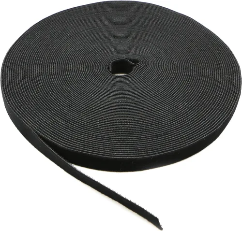 Vista 14 de Cinta de velcro reutilizable para sujetar cables, rollo de 3/4 de pulgada de doble cara con gancho