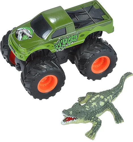 Vista 4 de Wild Republic Anaconda & Truck Adventure Playset, regalos para niños, juguete imaginativo, juego de 2 piezas, reptil, 4 pulgadas