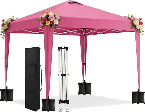 Vista 13 de 10x20 Azul Carpa Plegable para Exterior con 6 Paredes Laterales, Carpa para Bodas y Fiestas al Aire Libre Resistente al Agua para Fiestas UV50