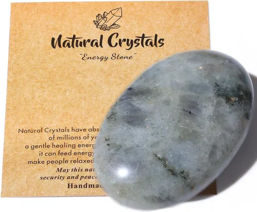 Vista 19 de MAIBAOTA Piedra de Cristal de Ojo de Tigre de 2.4" Pulida para Palma de 0.7" de Grosor Piedra Natural de Reiki Gema Cristales Curativos Piedra