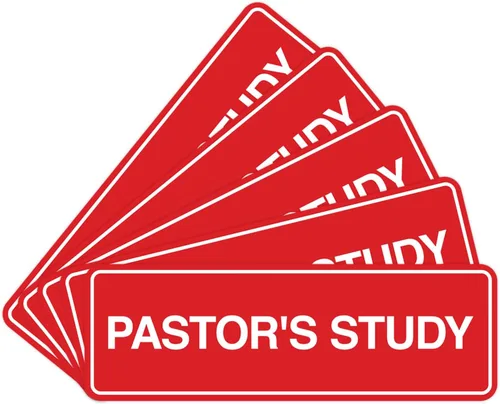 Vista 11 de Signs ByLITA Señal de estudio estándar del pastor (negro) - Pequeño