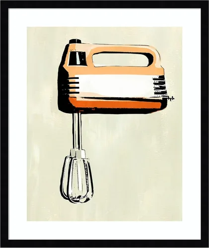 Vista 14 de Amanti Art Lienzo decorativo para pared enmarcado de 21 x 17 pulgadas, aparato de cocina retro III por Annie Warren, arte de pared de cocina