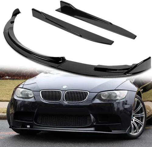 Vista 8 de Q1-TECH, 5 piezas de borde delantero + falda lateral Rocker Winglet Canard difusor ala compatible con BMW E90/E92/E93 (solo modelos M3) 2008-2013