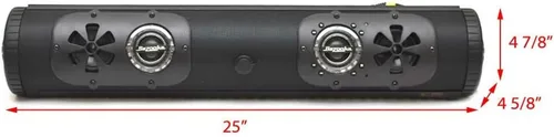 Vista 9 de Bazooka Barra de fiesta LED G2 Bluetooth y transmisor FM (24" de doble cara)