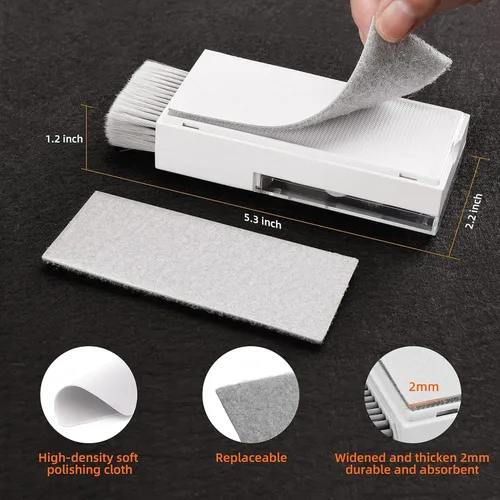 Vista 6 de Kit de limpieza de teclado para laptop, kit de limpieza de teclado todo en uno, herramienta de limpieza de laptop para MacBook iPad iPhone