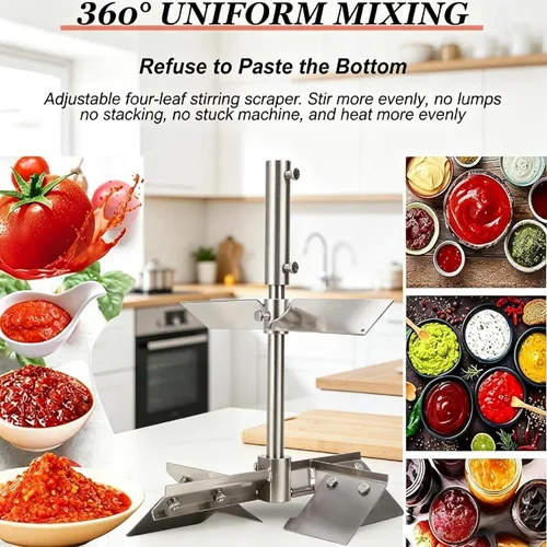 Vista 5 de Upgraded Automatic Food Mixer, 6QT Stainless Steel Stand Mixer, Pure Copper Motor, 6-Speed Kitchen Mixer with Anti-Splash Guard for Baking 80
