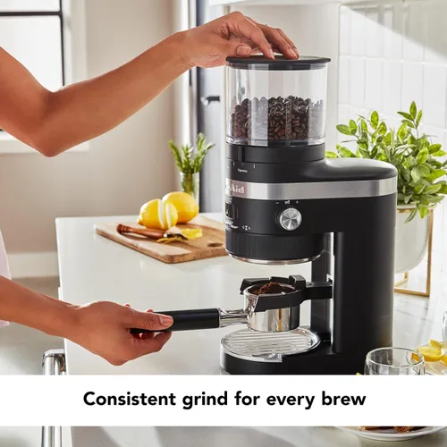 Vista 3 de KitchenAid Molinillo para café, de rebaba - KCG8433 - Negro Mate