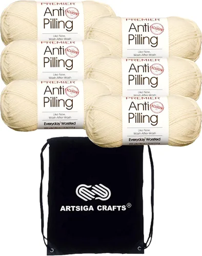 Vista 42 de Premier Yarns Antibolitas para todos los días Blancanieves 100-1 Dn100-1-Snow-White