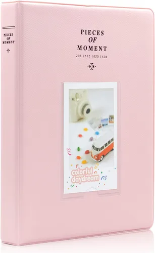 Vista 14 de Álbum de fotos Ablus pequeño con 128 bolsillos para fotos de cámaras instantáneas Fujifilm Instax Mini 7s 8 8+ 9 25 26 50s 70 90 y tarjetas