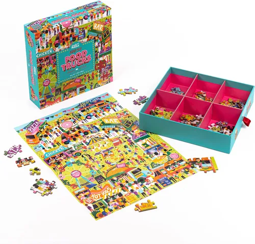 Vista 2 de Food Truck Festival 500pc Rompecabezas