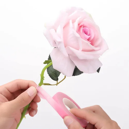 Vista 3 de Cinta floral, 12 cintas adhesivas de papel coloridas, 0.47 pulgadas x 30 yardas, para envoltura de tallo de ramo, arreglos florales y manualidades