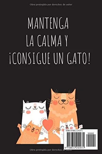 Vista 2 de Mantenga La Clama Y Consigue Un Gato ! Este cuaderno es perfecto para todos los amantes de los gatos apasionados de los gatos, gatitos o mascotas