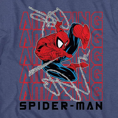 Vista 2 de Marvel Boys Comics Avengers Shirt Spiderman, Ironman, Capitán América y Hulk Tee Throwback Classic T-Shirt