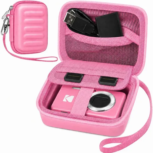 Vista 15 de Funda para cámara digital KODAK PIXPRO FZ55/FZ45/FZ53/FZ43 de 16 MP, bolsa de almacenamiento de viaje con bolsillo de malla para baterías, cables