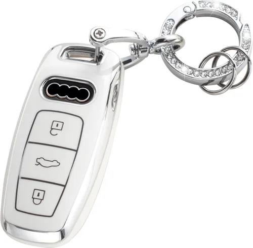 Vista 19 de YO&YOYE Funda para Llavero de TPU con Anillo para Llaves