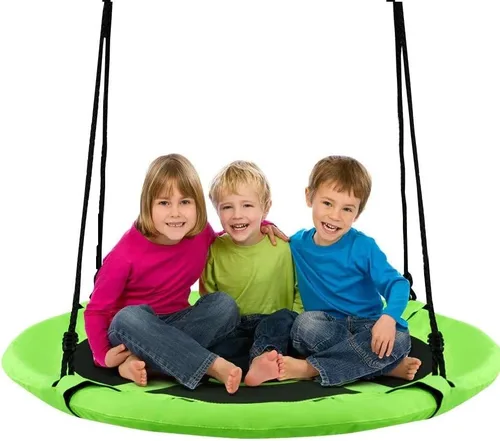 Vista 15 de Costzon - Platillo volador de 40 pulgadas, columpio seguro y resistente para niños de fácil montaje, cuerdas ajustables, ideal para el parque