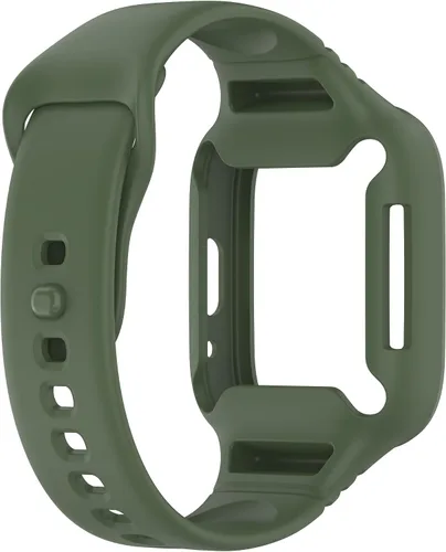 Vista 3 de Compatible con Redmi Watch 3 Active/Watch 3 Lite correas con funda antigolpes, correa deportiva de repuesto ajustable de silicona para Redmi Watch 3
