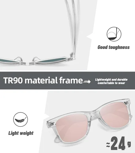 Vista 5 de MEETSUN Polarized Sunglasses for Women Men Classic Retro Square Frame Driving Sun Glasses UV Protection