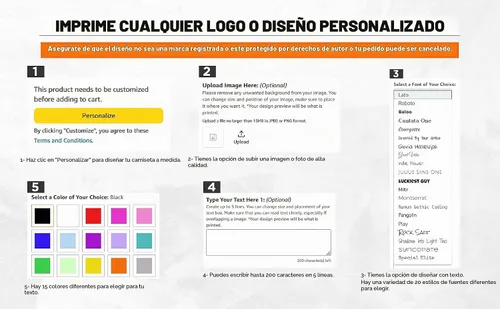 Vista 3 de shop4ever Diseño personalizado de encargo su propio bolso de compras reutilizable del bolso de compras de Eco del algodón del regalo personalizable