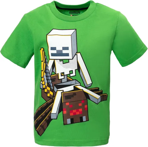 Vista 3 de Minecraft Paquete de 3 camisetas gráficas de manga corta para niños de Mobs