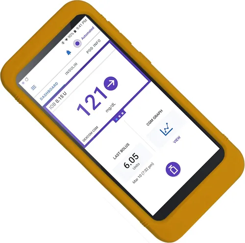 Vista 5 de Funda de silicona premium (más ajuste/más cobertura/más protección) para receptor Omnipod 5 (monitoreo continuo de glucosa) (negro)