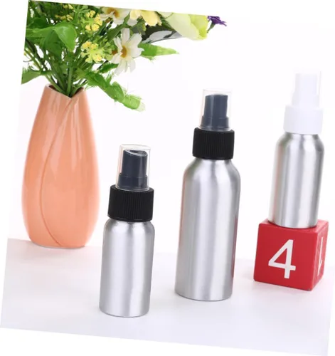 Vista 4 de DOITOOL 2 sets 1.0 fl oz/1.7 fl oz/3.4 fl oz botella de perfume de aluminio boquilla de pulverización fina botella de viaje recargable 3 unids* 2