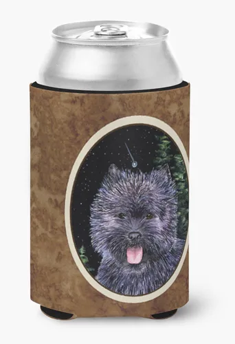 Vista 270 de Caroline's Treasures SS8447CC Starry Night English Bulldog - Enfriador para latas o botellas, lavable, funda plegable con aislamiento para bebidas