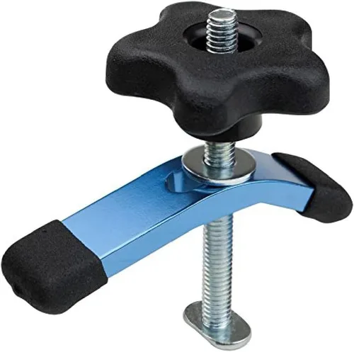 Vista 11 de POWERTEC 2 unidades, abrazadera de leva de 1/4"-20, abrazadera de palanca con pernos de riel en T de 3", abrazadera de riel en T para prensa